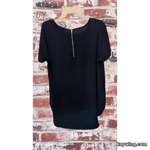 Revamped Premium Collection Sz M Black Hi Lo Tunic